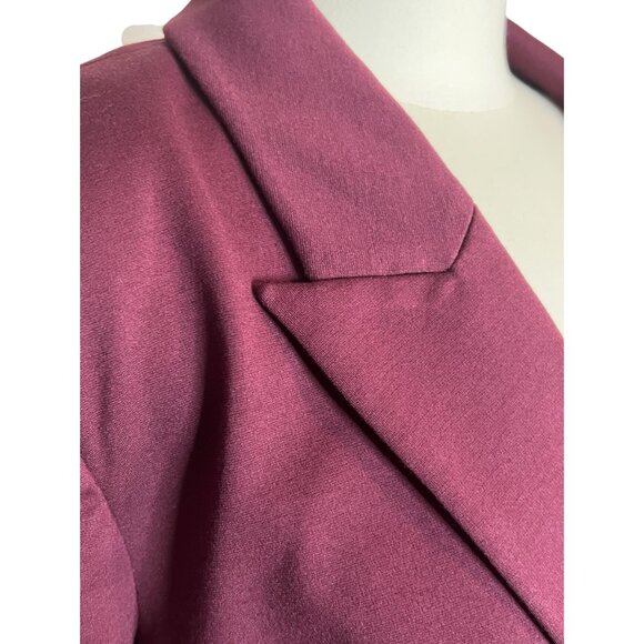 Lane Bryant burgundy red one button suit blazer size 24W NWT - Picture 8 of 16